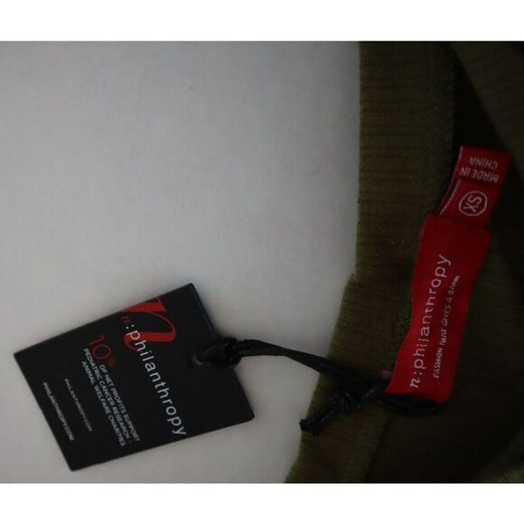 n:Philanthropy 07632PTL00 Women's Sz XS Olive Green Langley Thong Bodysuit - Picture 6 of 6